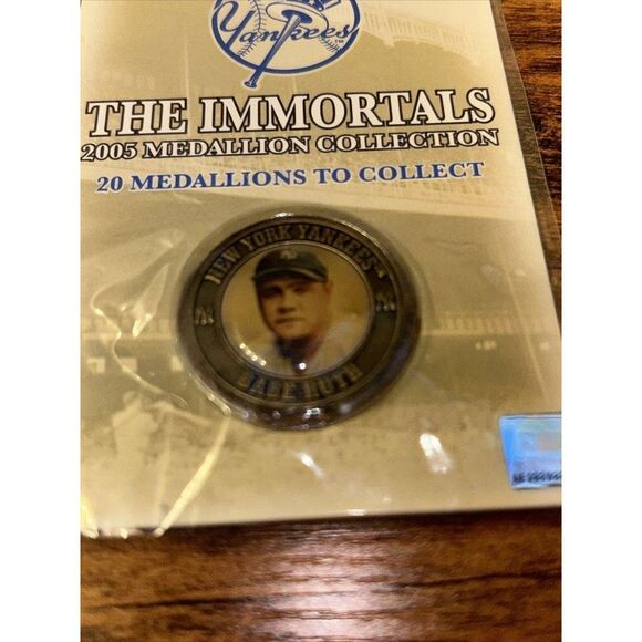 Babe Ruth The Immortals 2005 Medallion Baseball Hall Of Fame HOF NY Yankees - Picture 4 of 9